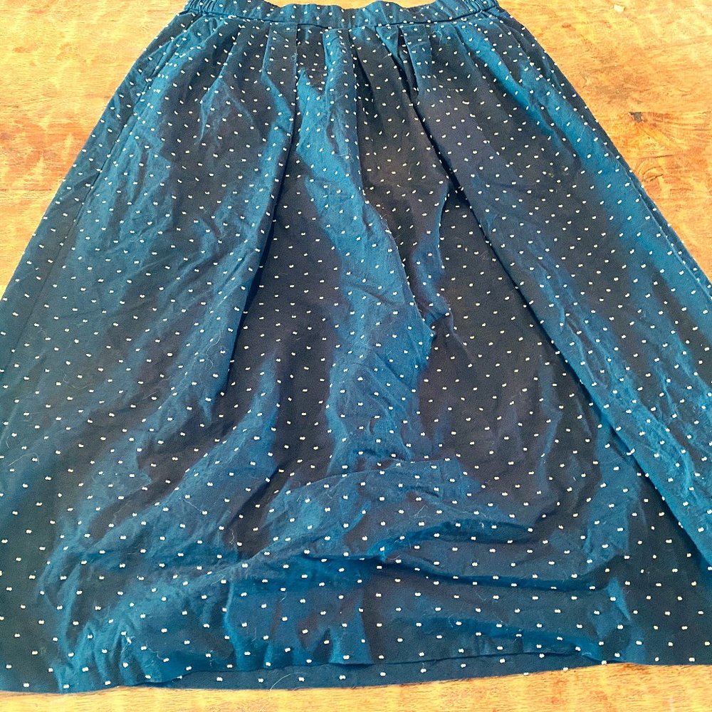 J Crew Black And White Polka Dot Skirt Size TS